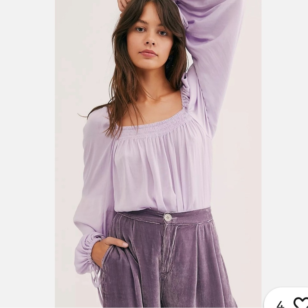 Free People Another Round Lilac Bodysuit